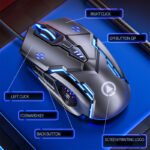 G5 Wired Gaming Mouse Colorful Backlight 6 Button Silent Mouse 4-Speed 3200 DPI RGB Gaming Mouse For Computer Laptop Mice - Image 8