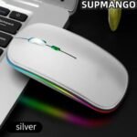 New Slim Silent Rechargeable Wireless Mouse RGB LED USB Mice MacBook Laptop PC - Image 4