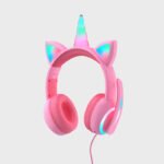 Glowing Bluetooth Headset Cat Ear Children's Headphones Crown Headset - Image 5