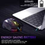 2.4G Wireless Charging Computer Mouse USB Gaming Mice Silent X18 For PC Laptop - Image 3