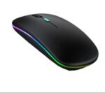 New Slim Silent Rechargeable Wireless Mouse RGB LED USB Mice MacBook Laptop PC